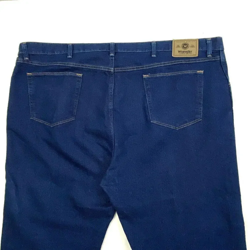 Wrangler Straight Leg Men's size 48x30 Dark Wash‎ Blue Denim jeans